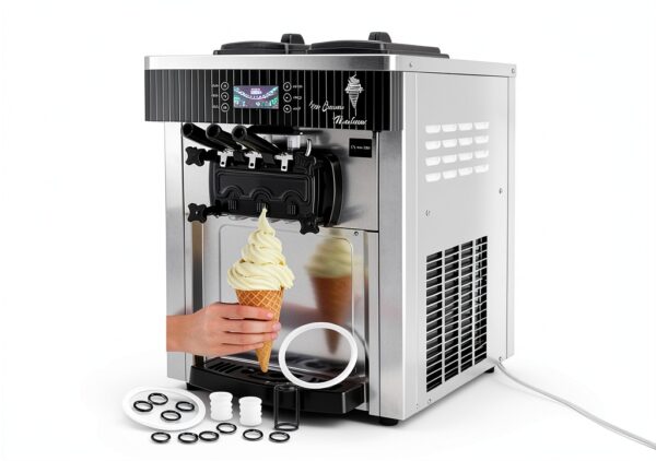 Ice Cream Machine Seal Kit FixoTech Complete Repair White Black-6