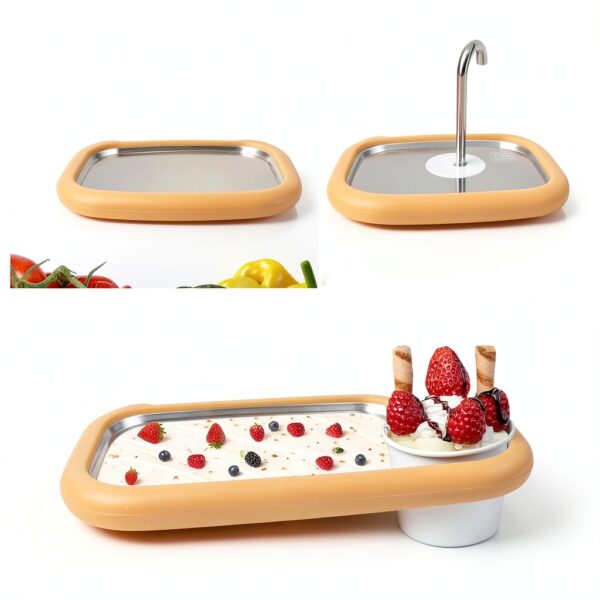 Windspeed Yellow Portable Ice Cream Maker Machine Teddy Bear Design-6
