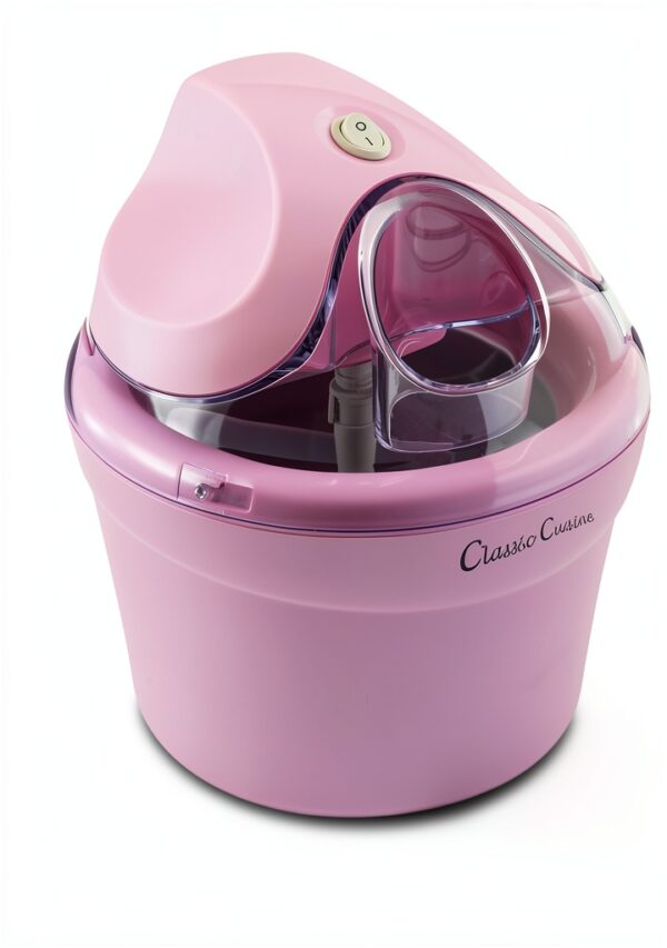Classic Cuisine Pink 1-Quart Ice Cream Maker Compact Design-1