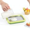 MRGIINRI Rolled Ice Cream Maker Kit White 9x7 Tray with Spatulas-8