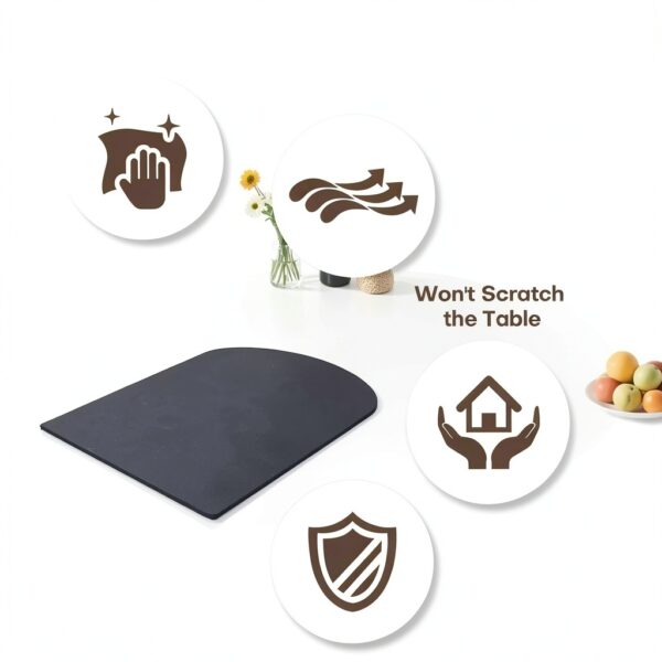 SEMONE Ninja Slushie Sliding Pad Black 7.55 x 19.68 Non‑Slip Mat-2