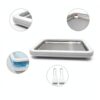 MRGIINRI Rolled Ice Cream Maker Kit White 9x7 Tray with Spatulas-7