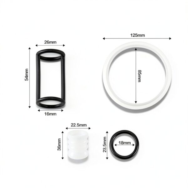 Ice Cream Machine Seal Kit FixoTech Complete Repair White Black-2
