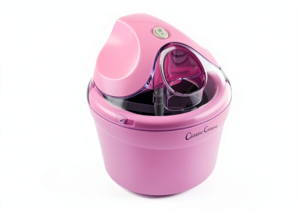 Classic Cuisine Pink 1-Quart Ice Cream Maker Compact Design-5