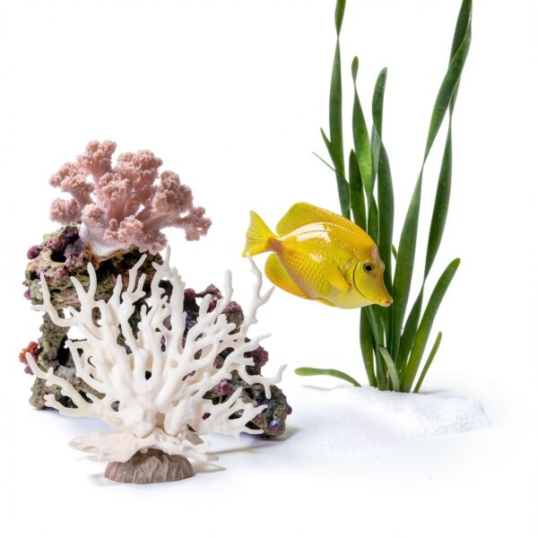 Fish Tank Fake Coral Xyembu Artificial Aquarium Decor - Black ABS-5