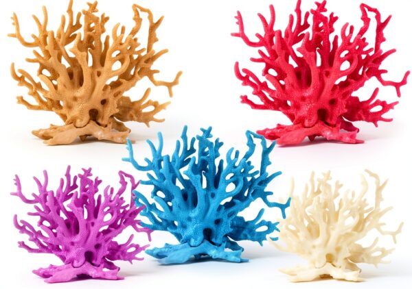 Coral Reef Decor 5 Pcs Artificial Plastic Plants Aquarium by ASUNFO-0