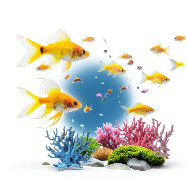 Coral Reef Decor 5 Pcs Artificial Plastic Plants Aquarium by ASUNFO-2