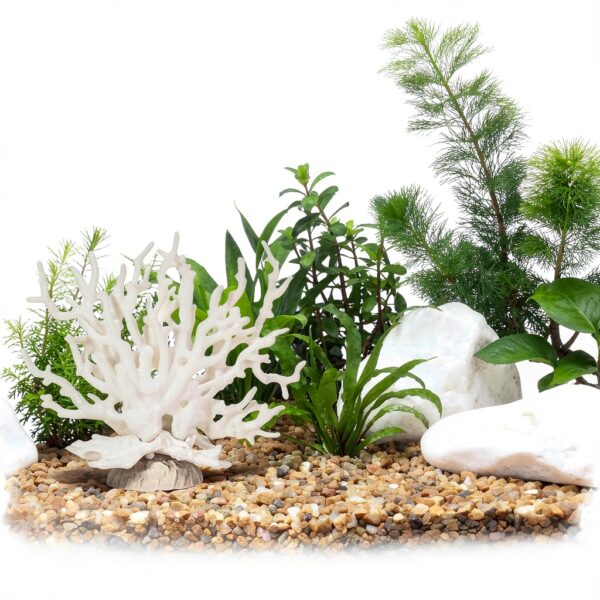 Fish Tank Fake Coral Xyembu Artificial Aquarium Decor - Black ABS-3