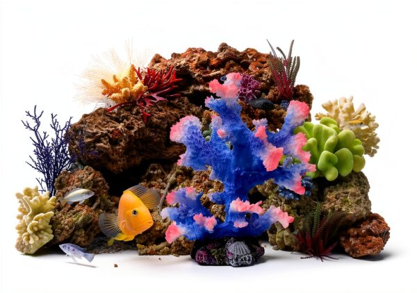 Aquarium Coral Ornament Besimple Polyresin Coral 5.7x5.1x6.3in-4