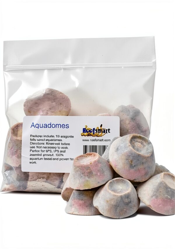 Aquadomes Heavy Coral Frag Plugs Mounts Reefsmart 10pk Aragonite-0
