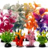 Fish Tank Decorations Plants Resin Coral PietyPet 8 Piece Set 830 MP-0