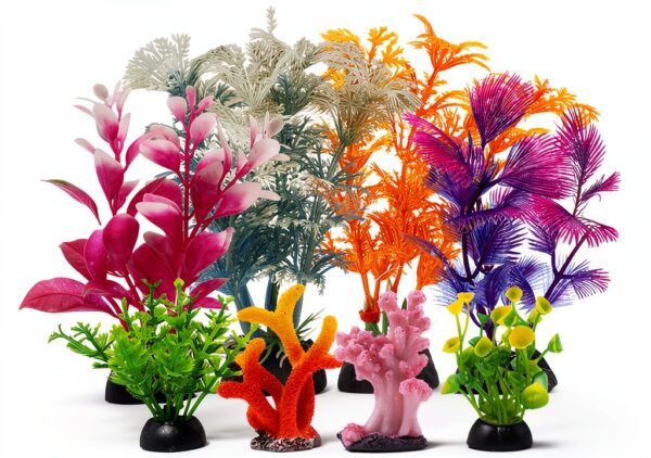 Fish Tank Decorations Plants Resin Coral PietyPet 8 Piece Set 830 MP-0