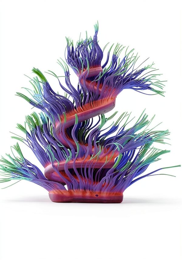 Aquarium Fish Tank Decorations ZtohPyo Silicone Glow 4 Piece Set-4