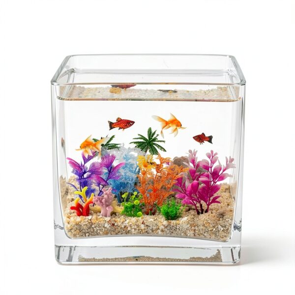 Fish Tank Decorations Plants Resin Coral PietyPet 8 Piece Set 830 MP-4