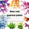 Fish Tank Decorations Plants Resin Coral PietyPet 8 Piece Set 830 MP-2